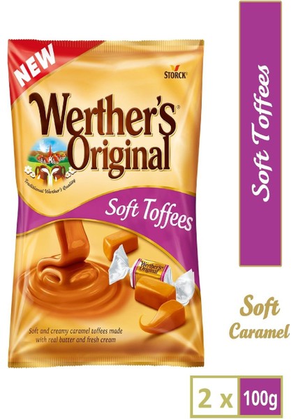 Werthers Original Soft Caramel 100 gr x 2 Adet