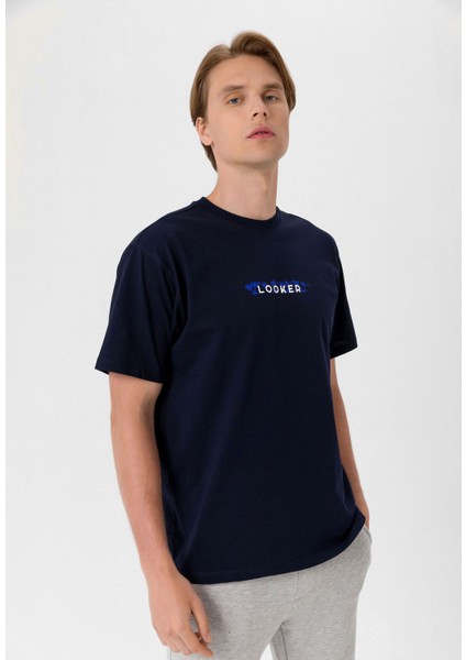 Erkek Baskılı Oversize T-Shirt