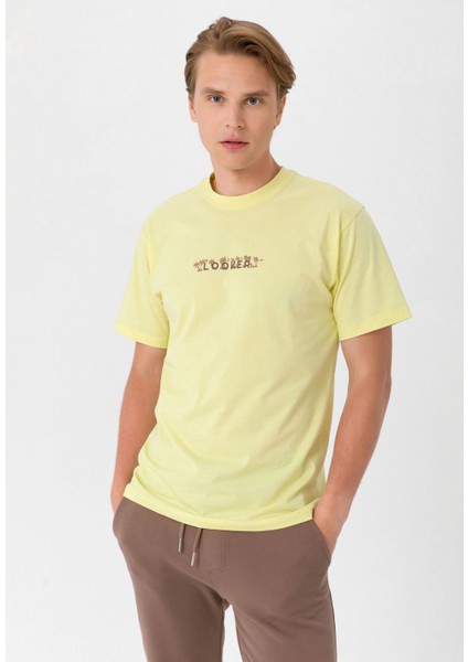 Erkek Baskılı Oversize T-Shirt