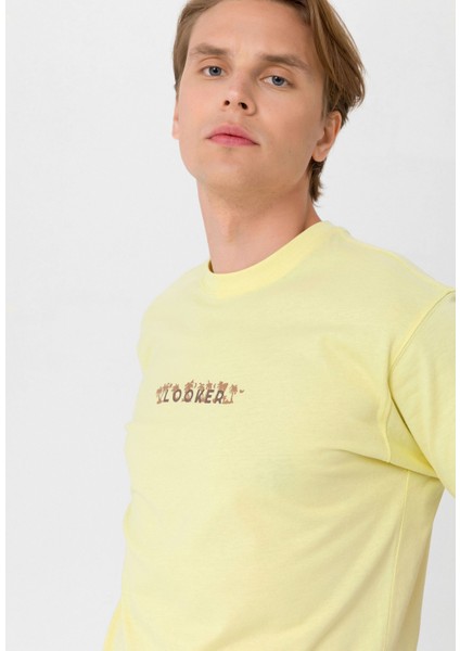 Erkek Baskılı Oversize T-Shirt