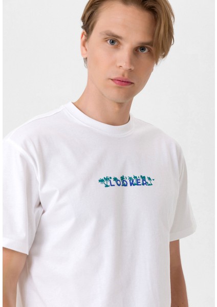 Erkek Baskılı Oversize T-Shirt modelleri