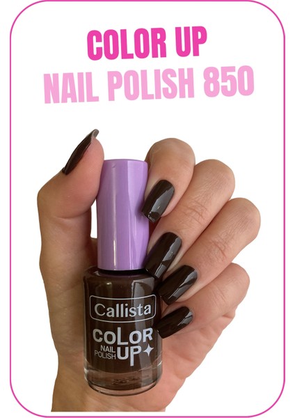 Callista Color Up Nail Polish Oje 850 Mad Mud - Kahverengi