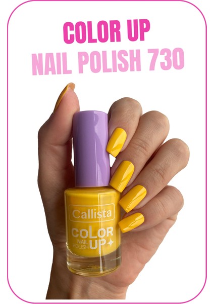 Callista Color Up Nail Polish Oje 730 Wonder Yellow - Sarı