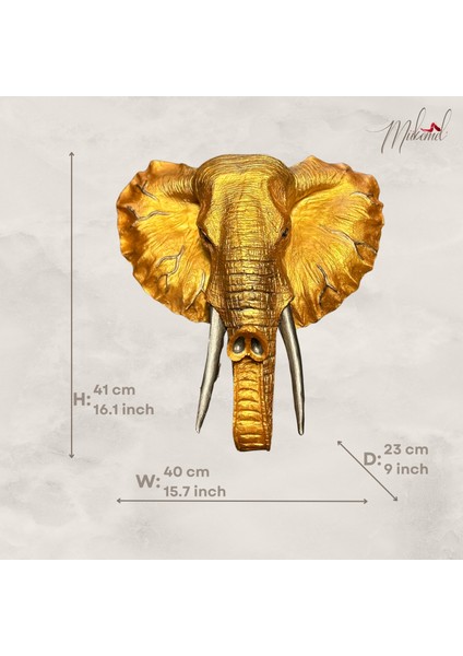 Jumbo duvar fili baş heykeli ,en büyük hayvanı simgeleyen bir tasarım –Mükemel orijinal tasarım