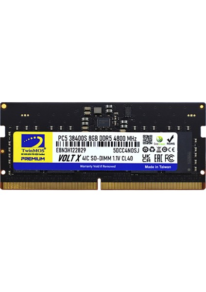 Ddr5 8gb 4800MHZ CL40 Notebook Ram (TMD58GB4800S40)