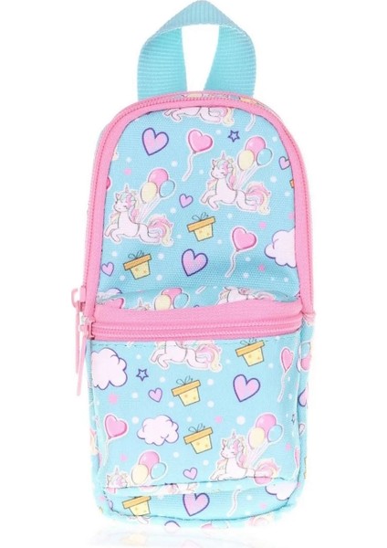 Rainbow Junior Bag Kalemlik Iki Bölmeli Kalem Kutusu Unicorn Desenli K2424