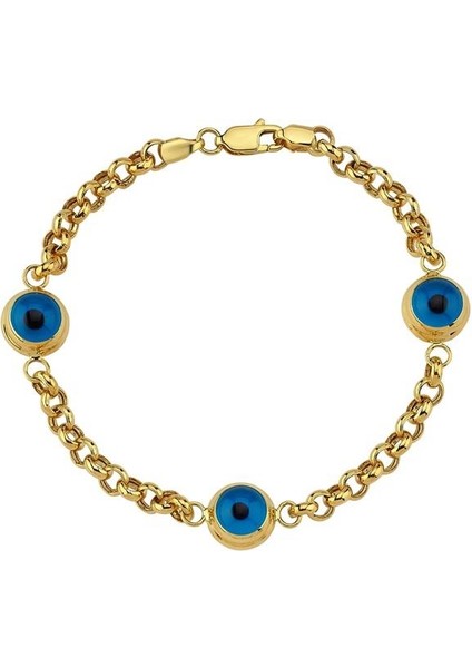 Altın Nazar Göz Boncuklu Bileklik