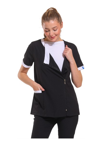 Acacia - Kadın Likralı Siyah Üniforma Üst fırsatları