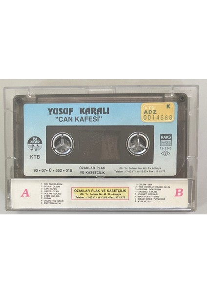 Yusuf Karalı Can Kafesi Kaset (Orjinal Dönem Baskı) fiyatları