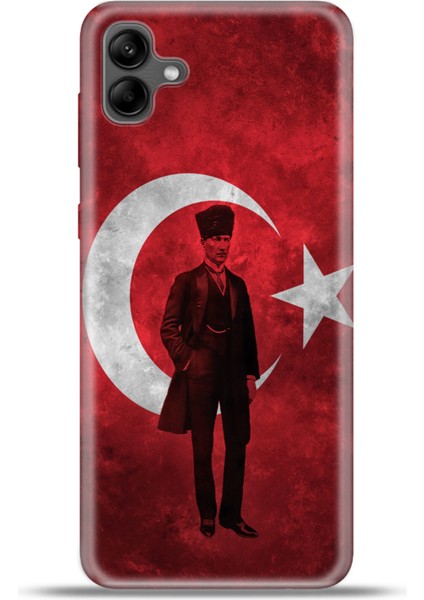 Samsung Galaxy A04 Kılıf Esnek Silikon Kamera Koruma 4K Desenli Özel Tasarım - Anlı Şanlı Atatürk