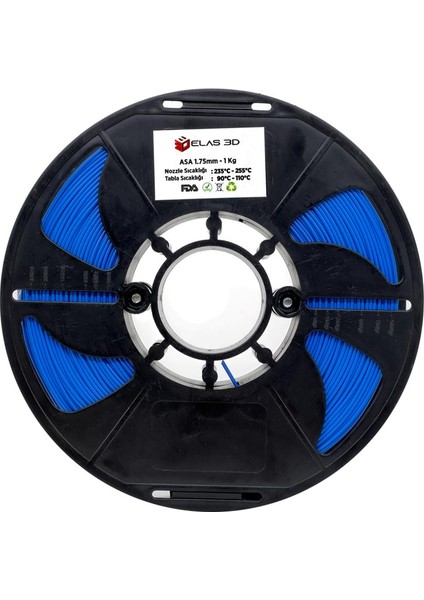 Asa Mavi Filament 1.75MM 1kg Standart