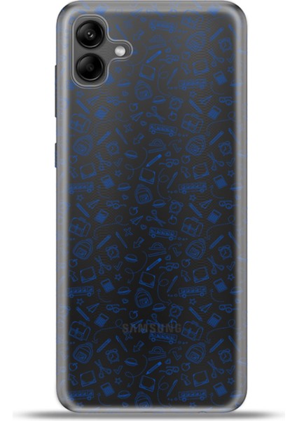 Samsung Galaxy A04 Kılıf Esnek Silikon Kamera Koruma 4K Desenli Özel Tasarım - Haydi Okula