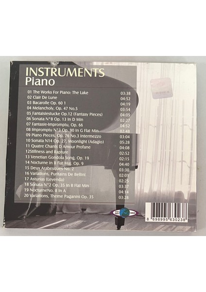 Instruments Piano CD (Orjinal Dönem Baskı)