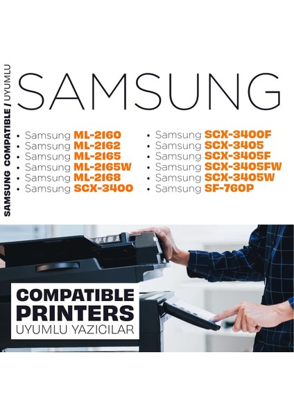 Samsung SCX-3405 Muadil Toner / Samsung 101 Muadil Toner