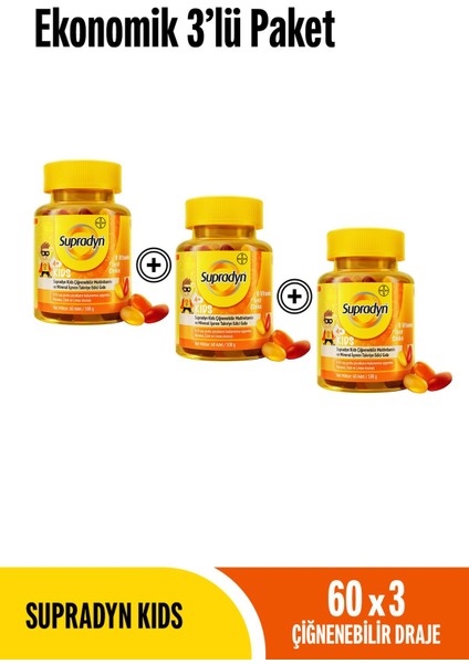 Kids 60x3 Ekonomik 3'lü Paket