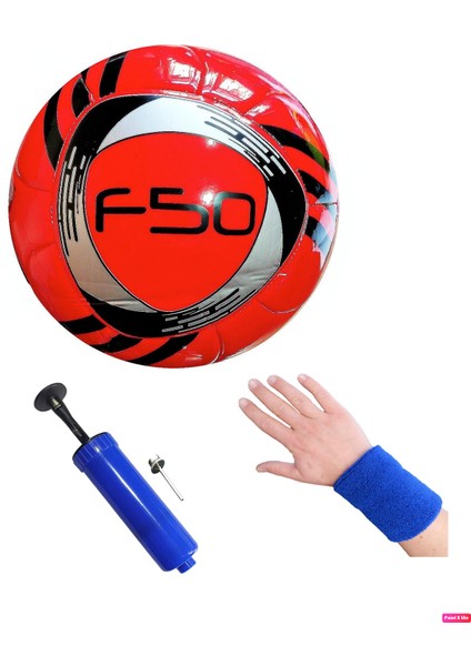 F-50 Makina Dikişli Soft-Touch No 5 Şampiyonlar Ligi Futbol Topu 348 gr + Pompa + Bileklik