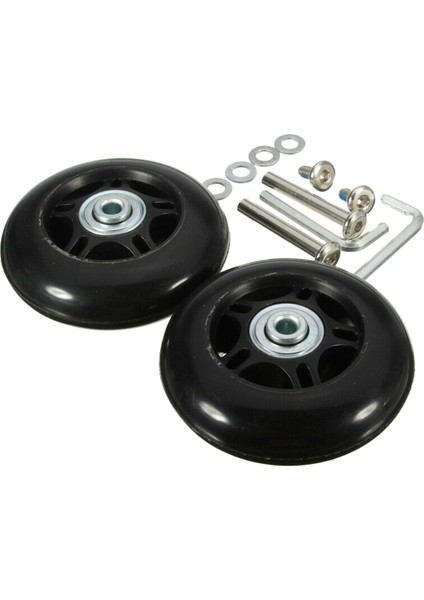 2'li Tekerlekleri Sessiz Tekerlekler Rulmanlar Takıı 60X24MM (Yurt Dışından)