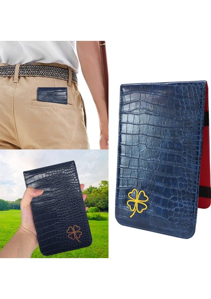 Pu Yardage Kitap Ğı Cüzdan Kartı I Golf Kartı Hediyeler Mavi (Yurt Dışından) fırsatları