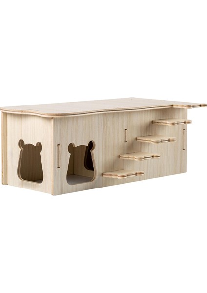 Hamster Evi Hamster Hideout Masif Ahşap Merdiven Kulübe Kafes Aksesuarları Stil E (Yurt Dışından)