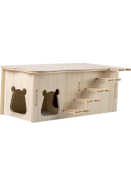 Hamster Evi Hamster Hideout Masif Ahşap Merdiven Kulübe Kafes Aksesuarları Stil D (Yurt Dışından)