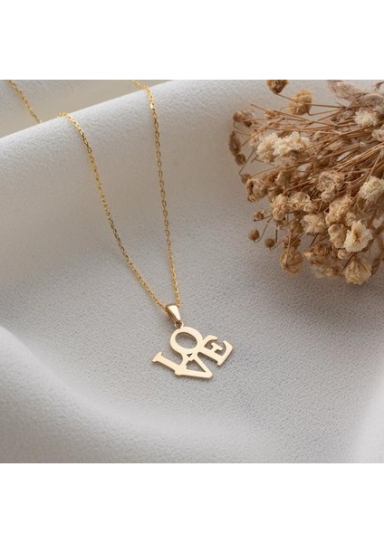 925 Ayar Gümüş Love Kolye fiyatları