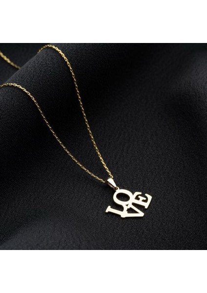 925 Ayar Gümüş Love Kolye modelleri