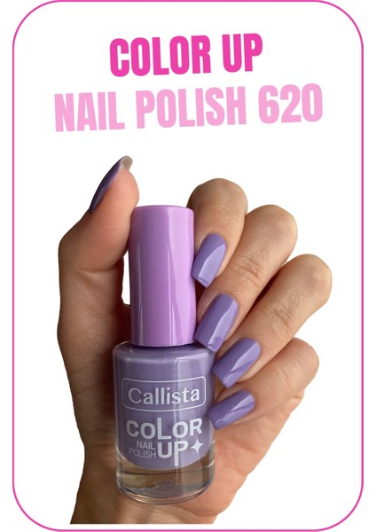 Callista Beauty Callista Color Up Nail Polish Oje 620 Lilac Clouds - Mor