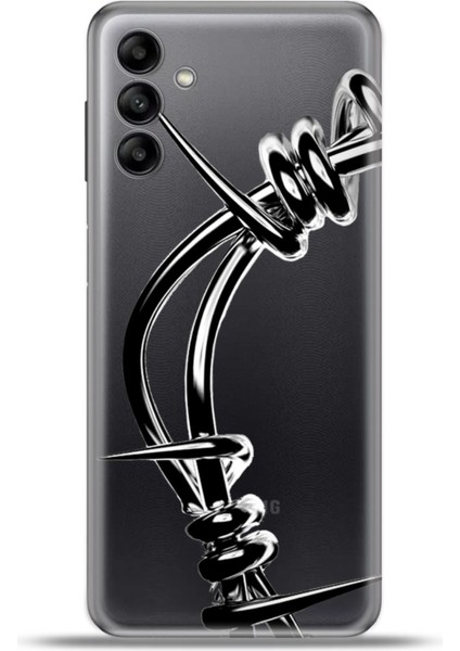 Samsung Galaxy A04S Kılıf Esnek Silikon Kamera Koruma 4K Desenli Özel Tasarım - Dont Touch