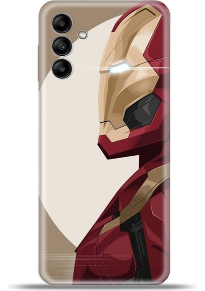 Samsung Galaxy A04S Kılıf Esnek Silikon Kamera Koruma 4K Desenli Özel Tasarım - Ironman Side