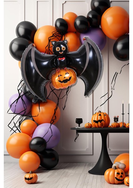 Cadılar Bayramı Balonu Yarasa Balkabağı Halloween Balonu fiyatları