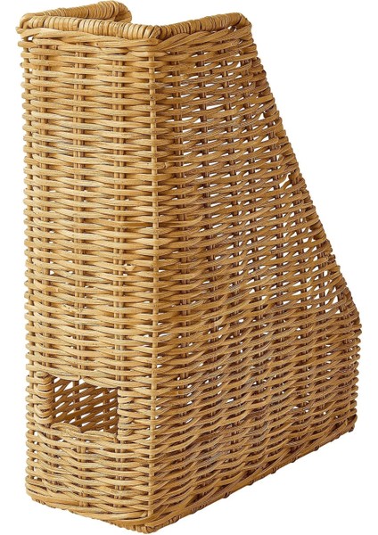 Rattan Dosyalık Naturel Meridyendukkan Dosyalama Düzenleyici Ev-Ofis 25X30X10 cm