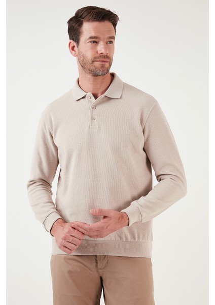 Pamuk Karışımlı Regular Fit Polo Yaka Kazak Erkek Kazak 456223 modelleri