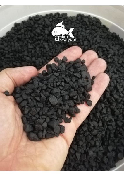 Siyah Akvaryum Bitki Kumu 4 - 5 mm