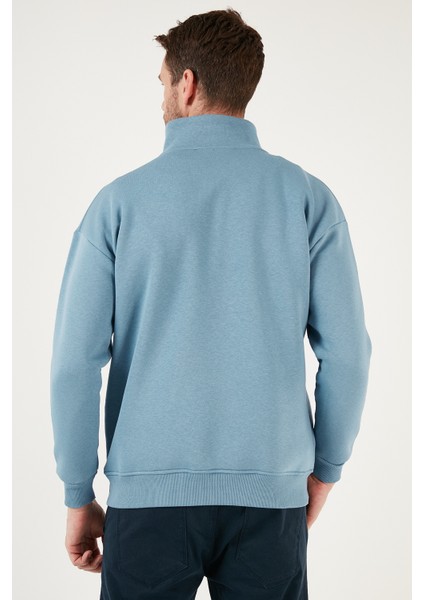 Regular Fit Pamuklu Içi Tüylü Yumuşak Şardonlu Kışlık Sweat Erkek Sweat 59053431