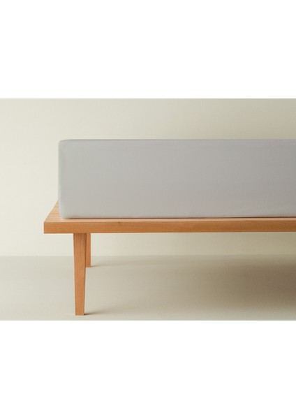 Novella Premium Soft Cotton Tek Kişilik Çarşaf 160X240 cm Gri