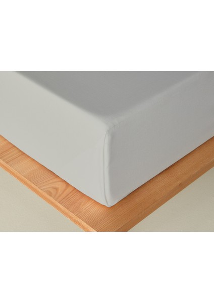 Novella Premium Soft Cotton Tek Kişilik Çarşaf 160X240 cm Gri