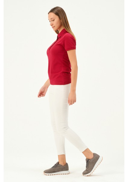 Kadın Regular Fit Polo Yaka T-Shirt fiyatları