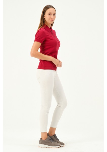Kadın Regular Fit Polo Yaka T-Shirt modelleri