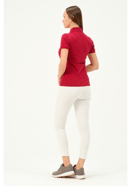 Kadın Regular Fit Polo Yaka T-Shirt fırsatları