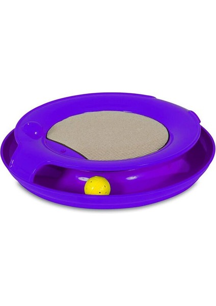 Jackson Galaxy Spiral Tırmalamalı Ledli Kedi Oyuncağı Mor