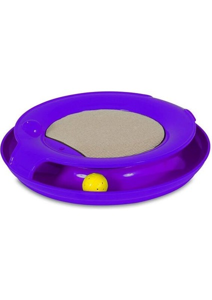 Jackson Galaxy Spiral Tırmalamalı Ledli Kedi Oyuncağı Mor modelleri