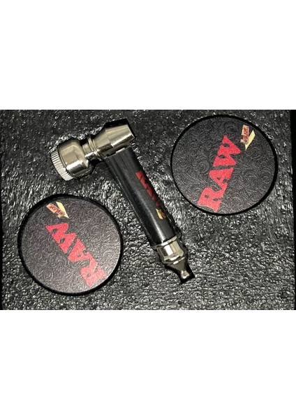 2 Parça Sigara Pipe+Grinder Smoking Set