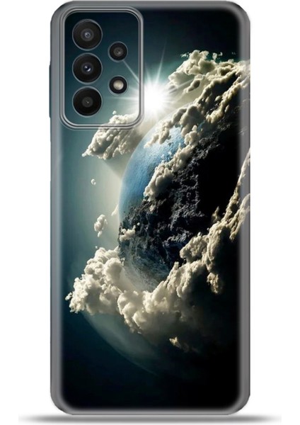 Samsung Galaxy A23 Kılıf Esnek Silikon Kamera Koruma 4K Desenli Özel Tasarım - Uzak Dünya