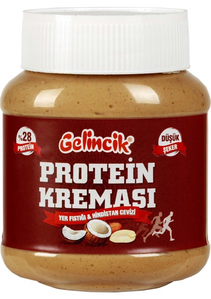 Kahvaltılık Sürülebilir Katkısız 320GR Özel Üretim Protein Kreması 100GR'DA 28GR Içerir