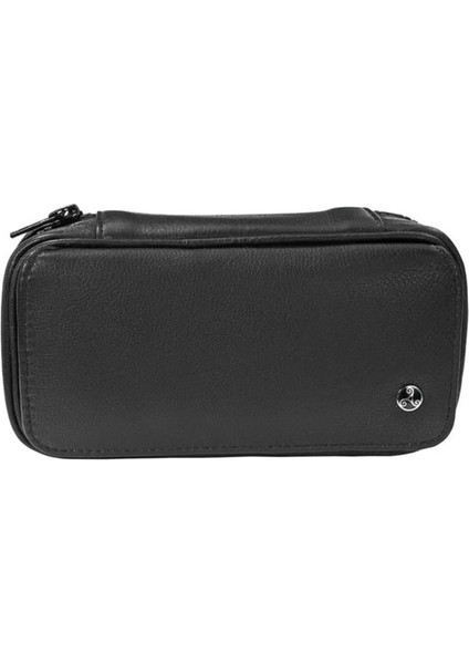 Rattray's Black Knight Pipe Bag 1 Siyah Deri Pipo Çantası