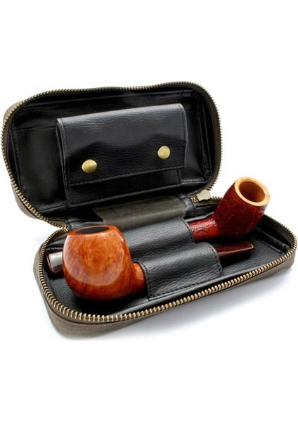 Rattray's Peat Pipe Bag 1 Kahve Deri Pipo Çantası