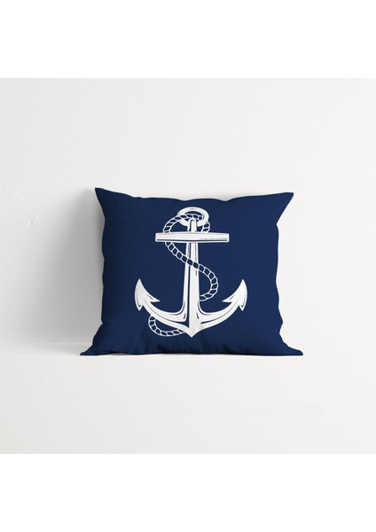 Çapa Navy Blue / Marin Temalı Çift Taraflı Kırlent Kılıfı 2 Adet fiyatları