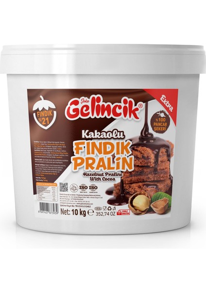 Kahvaltılık Sürülebilir Katkısız 10 kg Pralin Ekstra