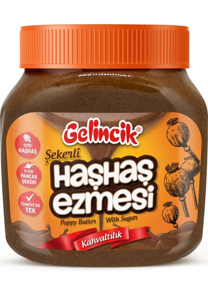 Kahvaltılık Sürülebilir Katkısız 650 gr Şekerli Haşhaş Ezmesi