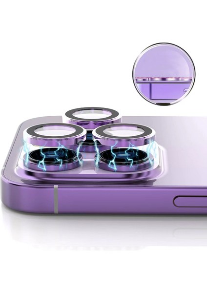 iPhone 15 Pro Max / 15 Pro Premium Safir Kamera Lens Koruyucu Temperli Cam modelleri